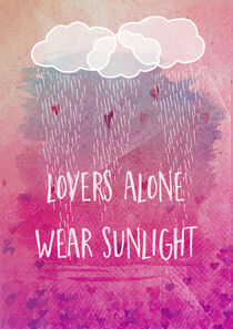 lovers alone wear sunlight von Sybille Sterk