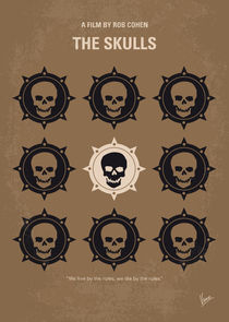 No662 My The Skulls minimal movie poster von chungkong