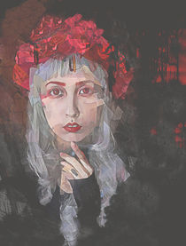 Petal Gothic Portrait by Galen Valle