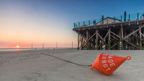 Badeverbot Strandbar 54 Nordsee St Peter Ording von Dennis Stracke