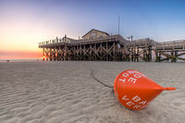 Badeverbot Strandbar 54 Nordsee St Peter Ording von Dennis Stracke