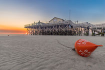 Badeverbot Strandbar 54 Nordsee St Peter Ording von Dennis Stracke