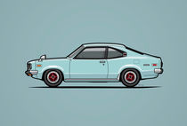 Mazda Savanna GT RX-3 Baby Blue by monkeycrisisonmars