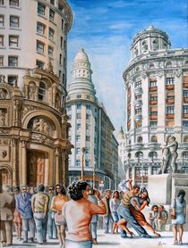 Straße in Buenos Aires von Ronald Kötteritzsch