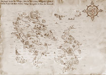Karte der Welt von Lu von Ludwig Brandt
