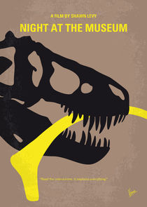 No672 My Night at the Museum minimal movie poster by chungkong