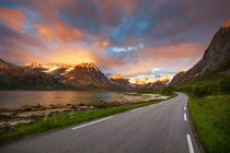 Beautiful road to drive through the fjords of northern Norway by Horia Bogdan