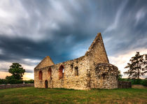 Romanesque church in Haluzice by Zoltan Duray