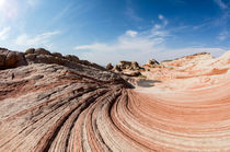 Wellenformen in Sandstein, White Pockets, Vermilion Cliffs National Monument, Arizona, USA by geoland