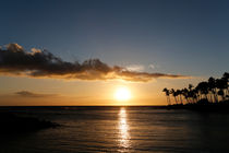 Sonnenuntergang unter Palmen, Waikoloa Beach, Big Island by geoland