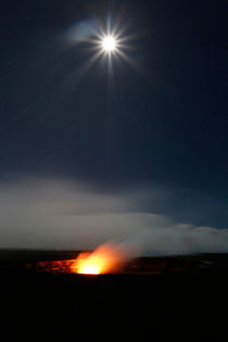 Kilauea Vulkaneruption bei Vollmond von geoland