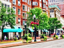 Boston MA - Shops Along Boyleston Street by Susan Savad