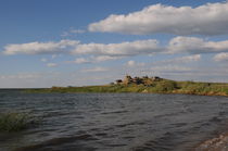 rocks on the shore of the lake by Natalia Akimova