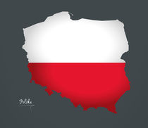 Poland Map Artwork Special Edition von Ingo Menhard