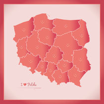 Poland Map Artwork by Ingo Menhard