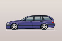 BMW E36 328i 3-Series Touring Wagon Techno Violet von monkeycrisisonmars