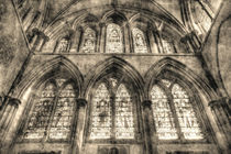 Rochester Cathedral Stained Glass Windows Vintage by David Pyatt