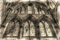 Rochester Cathedral Stained Glass Windows Vintage von David Pyatt