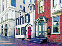 Harrisburg PA - Street With American Flag by Susan Savad