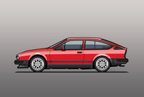 Alfa Romeo GTV6 Red by monkeycrisisonmars