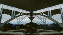 Bridge over dam by Claudio Boczon