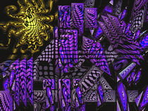 Mosaik in Violett by Heidrun Carola Herrmann