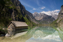 Boathouse in Lake Obersee by John Stuij