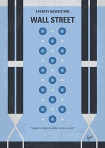 No683 My Wall street minimal movie poster von chungkong