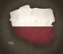 Poland Modern Map Artwork Design by Ingo Menhard