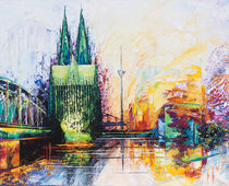 Kölner Dom Skyline by Renate Berghaus