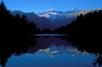 Dawn on the New Zealand Alps by Steven Ralser