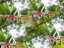 People gathered along the road with their lawn chairs 2 by lanjee chee