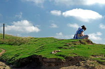 Girls Taking a Break at Hollins Cross by Rod Johnson