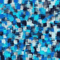 blue and black square pattern abstract background by timla
