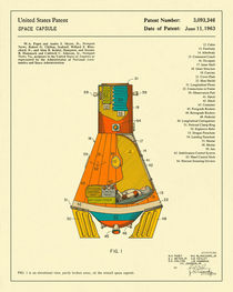 SPACE CAPSULE PATENT (1963) von jazzberryblue