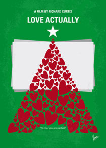 No701 My Love Actually minimal movie poster von chungkong