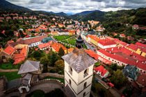 Kremnica St. Catherine church view on square, Slovakia von Zoltan Duray