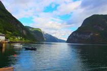 Die weiten der Oldener Fjorde in Norwegen von ann-foto