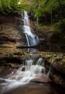 Waterfalls at Pwll y Wrach  by Leighton Collins