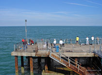 Pier Fishing at Llandudno by Rod Johnson