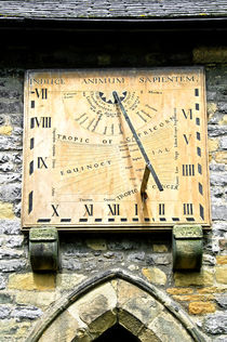 Vertical Sundial, Eyam Parish Church von Rod Johnson