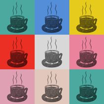 Kaffee Tasse Popart by Gabi Siebenhühner