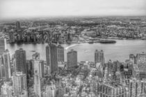 Manhattan New York black and white von wamdesign