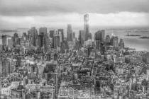 Manhattan New York skyline black and white von wamdesign