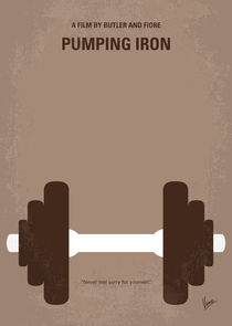 No707 My Pumping Iron minimal movie poster by chungkong