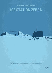 No711 My Ice Station Zebra minimal movie poster von chungkong