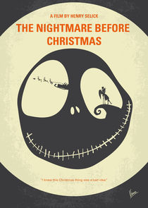 No712 My The Nightmare Before Christmas minimal movie poster von chungkong