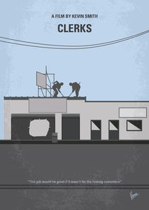 No715 My Clerks minimal movie poster by chungkong