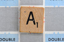 Scrabble A by Jane Glennie