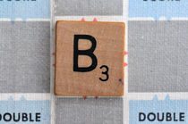 Scrabble B by Jane Glennie